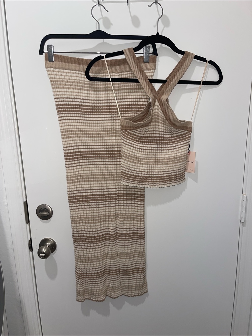 Two piece knitted set size medium sincerely Jules